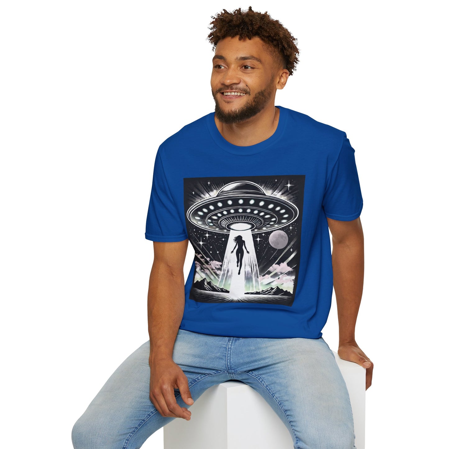 Cosmic Alien Abduction T-Shirt, Retro UFO Shirt, t-shirts, tshirts, Space Enthusiast Apparel, Graphic Tee, Gift for Sci-Fi Lovers, tees, png