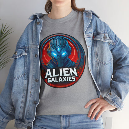 Alien Galaxies T-Shirt — Sci‑Fi Alien Emblem Tee, unisex, t-shirt, png, graphic design