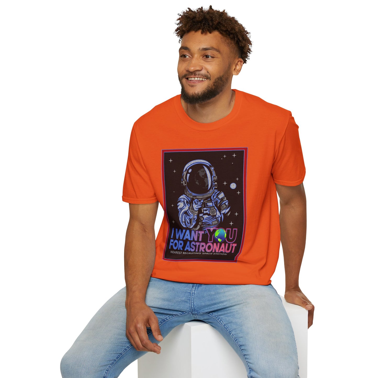 Astronaut Recruitment T-Shirt, Space Lover Gift, Unisex Tee, Science Fiction Apparel, Graphic Shirt, Outer Space Fashion, Graphic design