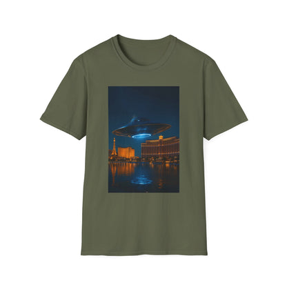 Mysterious UFO Over Vegas Unisex T-Shirt