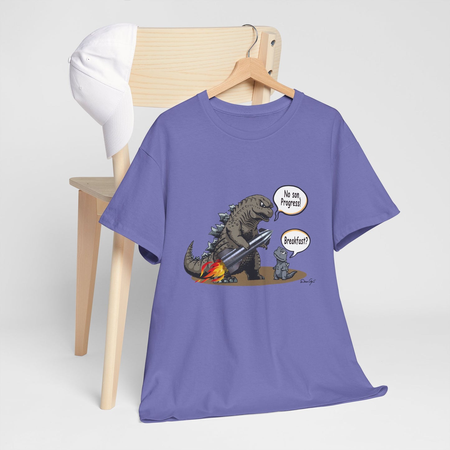 Godzilla, Son and SpaceX, Unisex Heavy Cotton Tee, print design, t-shirt, t-shirts, t-shirts, png, funny, cartoons, tee