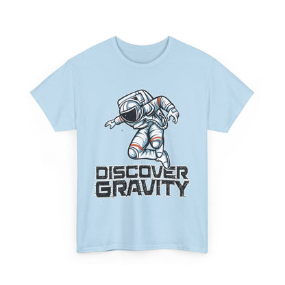 Discover Gravity. Unisex Heavy Cotton Tee - Fun Astronaut, Astronomy Graphic Tee - Unisex graphic design, png Express Delivery available