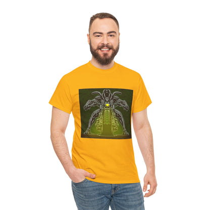 Alien Biker Neon Sci‑Fi Motorcycle T-Shirt