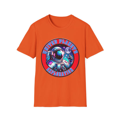 United Planets Exploration Astronaut T-Shirt, Science Themed Tee, Outer Space Shirt for Gift, Birthday, Unisex Softstyle Apparel
