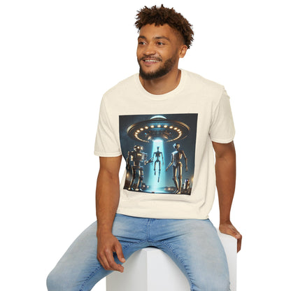 Retro Sci-Fi Unisex T-Shirt, Alien Design Shirt, Gift for Space Lovers, Cool Graphic Tee, Perfect for Sci-Fi Fans, Casual Wear