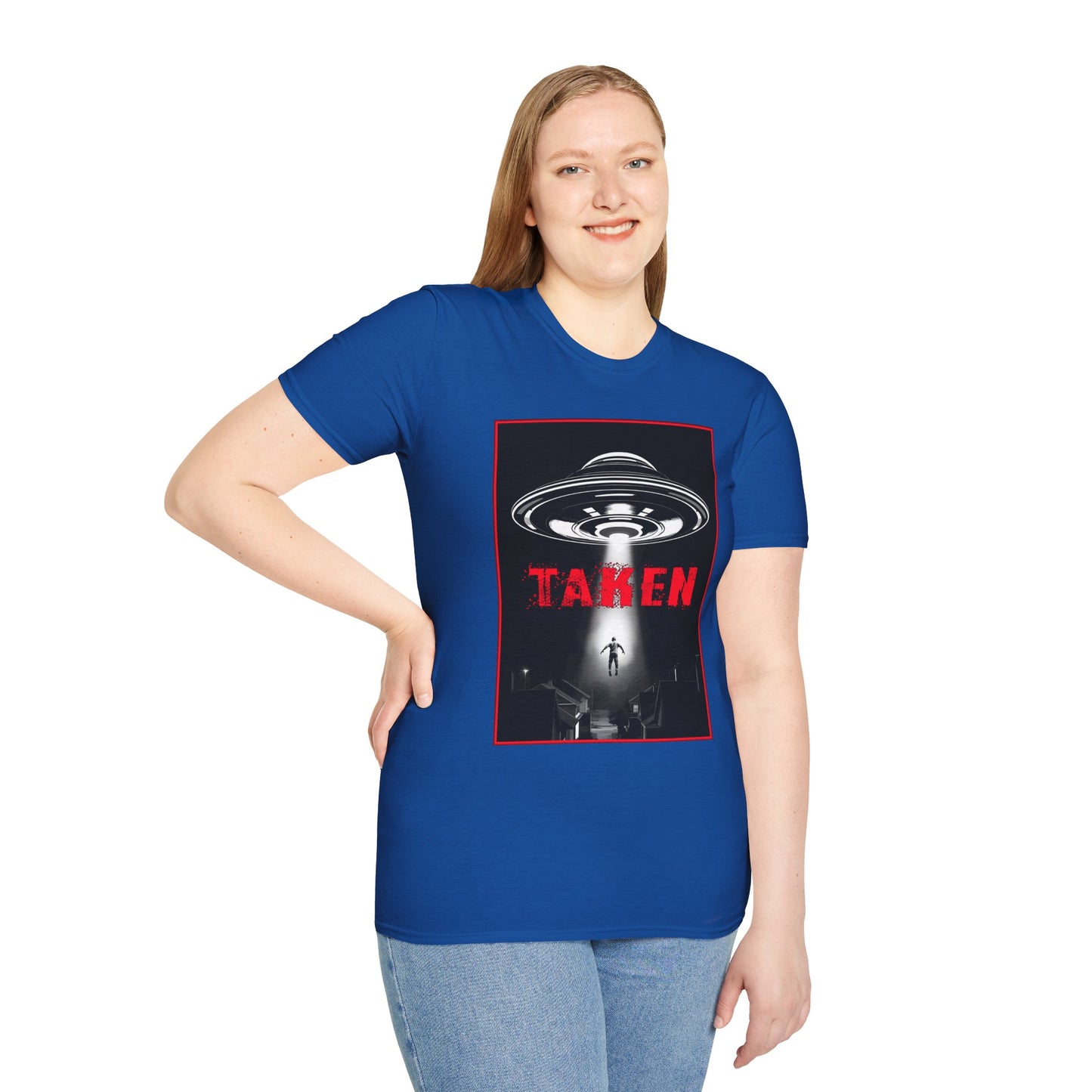 Taken, Alien Abduction, Unisex T-Shirt, Taken Graphic Tee, UFO Gift, Casual Wear, Sci-Fi Fan Apparel, Fun Statement Shirt, GraphicTees