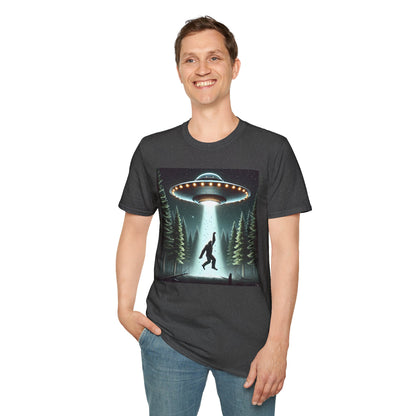 Funny UFO Abduction Unisex T-Shirt, Alien Theme Tee, Gift for Sci-Fi Lovers, Cool Graphic Shirt, Quirky Apparel, Unique Vintage Style