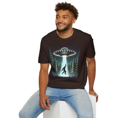 Funny UFO Abduction Unisex T-Shirt, Alien Theme Tee, Gift for Sci-Fi Lovers, Cool Graphic Shirt, Quirky Apparel, Unique Vintage Style