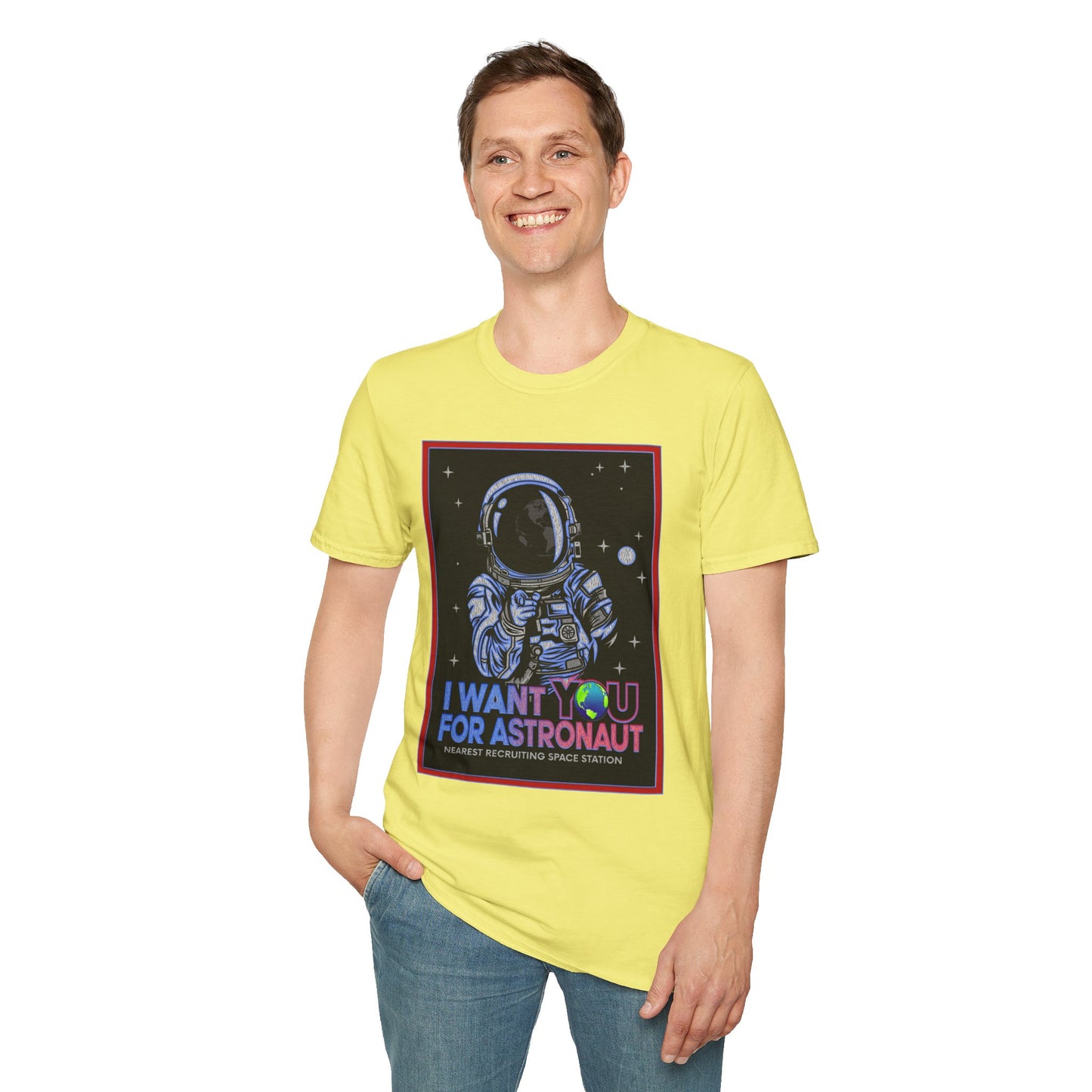 Astronaut Recruitment T-Shirt, Space Lover Gift, Unisex Tee, Science Fiction Apparel, Graphic Shirt, Outer Space Fashion, Graphic design