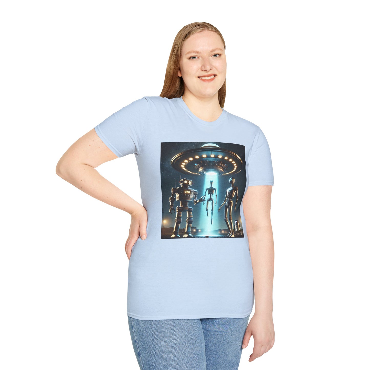 Retro Sci-Fi Unisex T-Shirt, Alien Design Shirt, Gift for Space Lovers, Cool Graphic Tee, Perfect for Sci-Fi Fans, Casual Wear