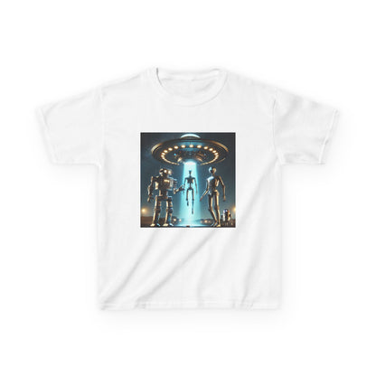 Alien Encounter Kids Tee, Fun Graphic Tee for Young Explorers, Perfect for Birthdays, Space Lovers, Casual Wear, Gift Idea