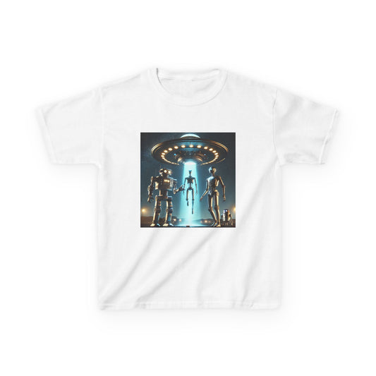 Alien Encounter Kids Tee, Fun Graphic Tee for Young Explorers, Perfect for Birthdays, Space Lovers, Casual Wear, Gift Idea