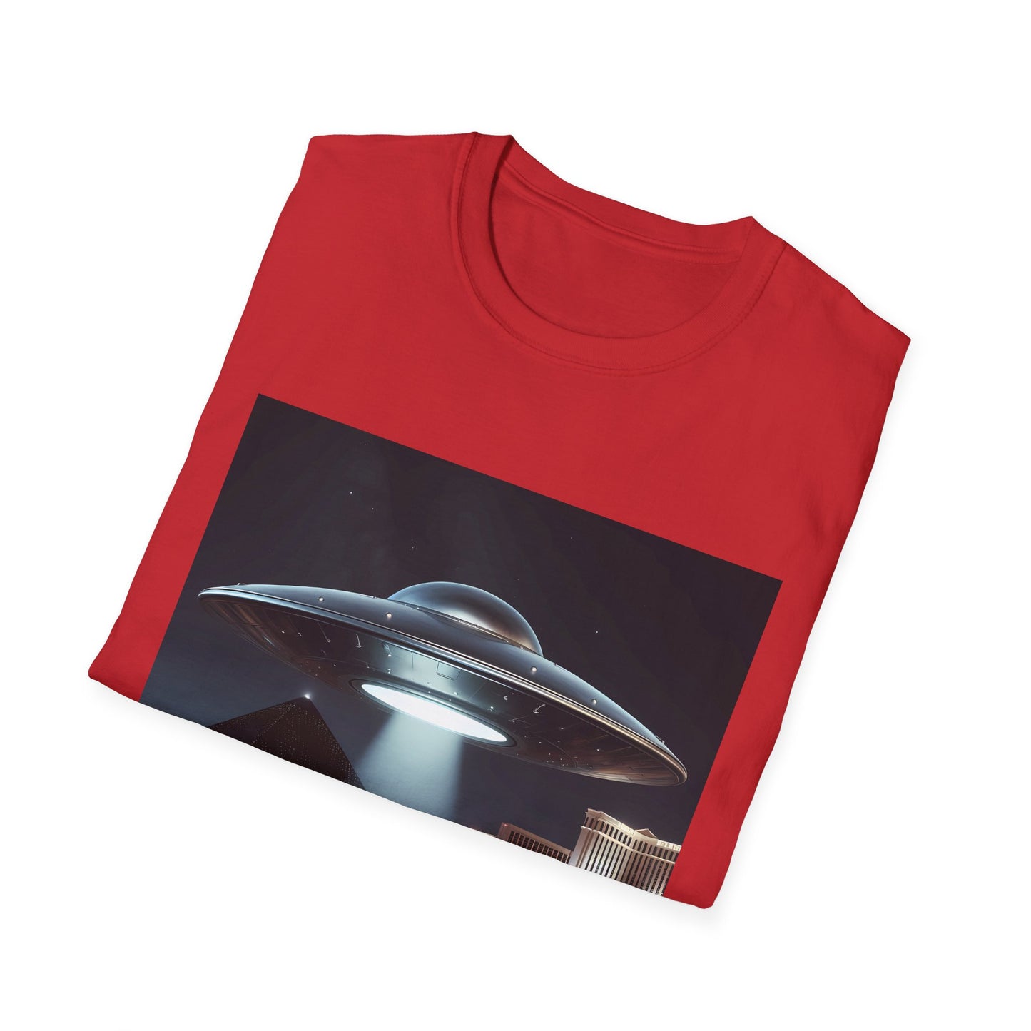 Las Vegas UFO, Vintage UFO Graphic Unisex T-Shirt, Retro Tee for Sci-Fi Lovers, Gift for Space Enthusiasts, Cool Alien Design, Unique Casual Wear
