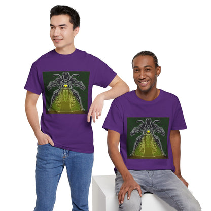 Alien Biker Neon Sci‑Fi Motorcycle T-Shirt