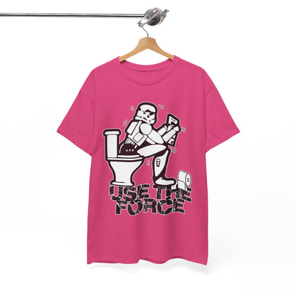 Use The Force, Unisex Heavy Cotton Tee, Star Wars, funny, restroom jokes, graphic design, png