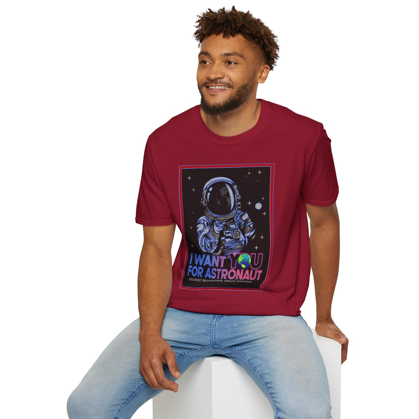 Astronaut Recruitment T-Shirt, Space Lover Gift, Unisex Tee, Science Fiction Apparel, Graphic Shirt, Outer Space Fashion, Graphic design