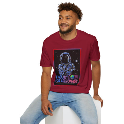 Astronaut Recruitment T-Shirt, Space Lover Gift, Unisex Tee, Science Fiction Apparel, Graphic Shirt, Outer Space Fashion, Graphic design