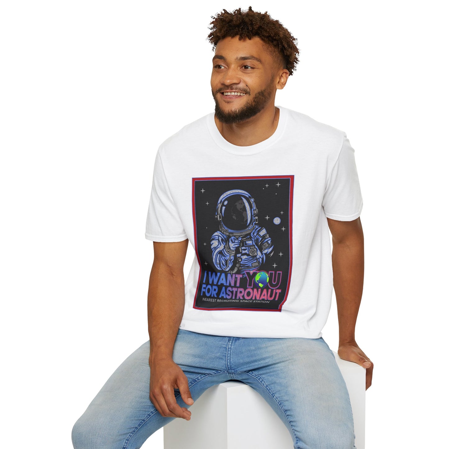 Astronaut Recruitment T-Shirt, Space Lover Gift, Unisex Tee, Science Fiction Apparel, Graphic Shirt, Outer Space Fashion, Graphic design