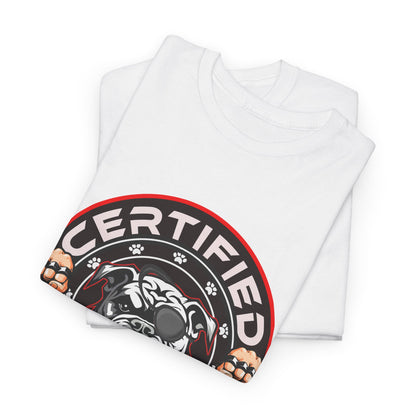 Certified Bounty Hunter, Unisex Heavy Cotton Tee, comedy, bulldog, print design, png, GraphicTees