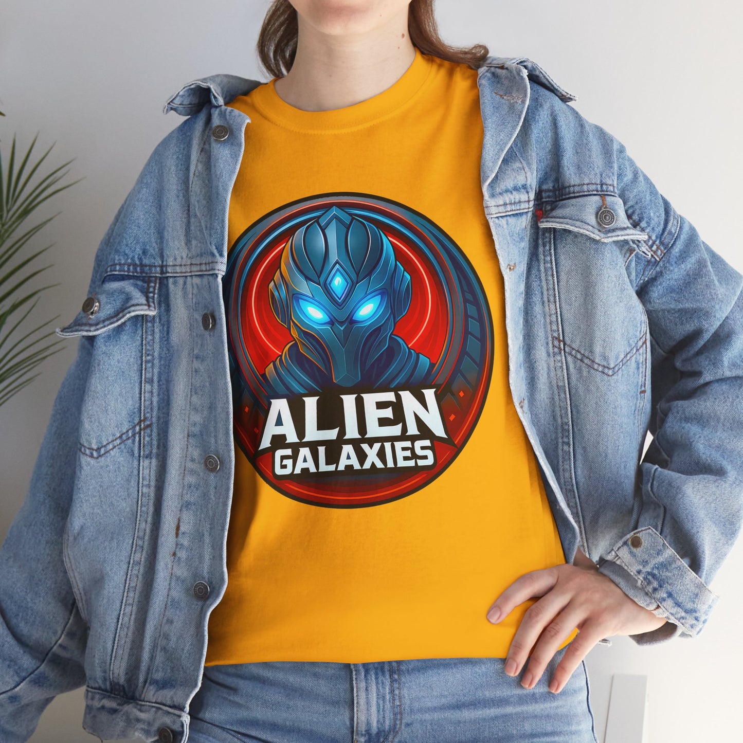 Alien Galaxies T-Shirt — Sci‑Fi Alien Emblem Tee, unisex, t-shirt, png, graphic design