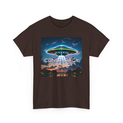 Retro Neon Alien UFO T-Shirt — "Conspiracy at DC" Graphic Tee