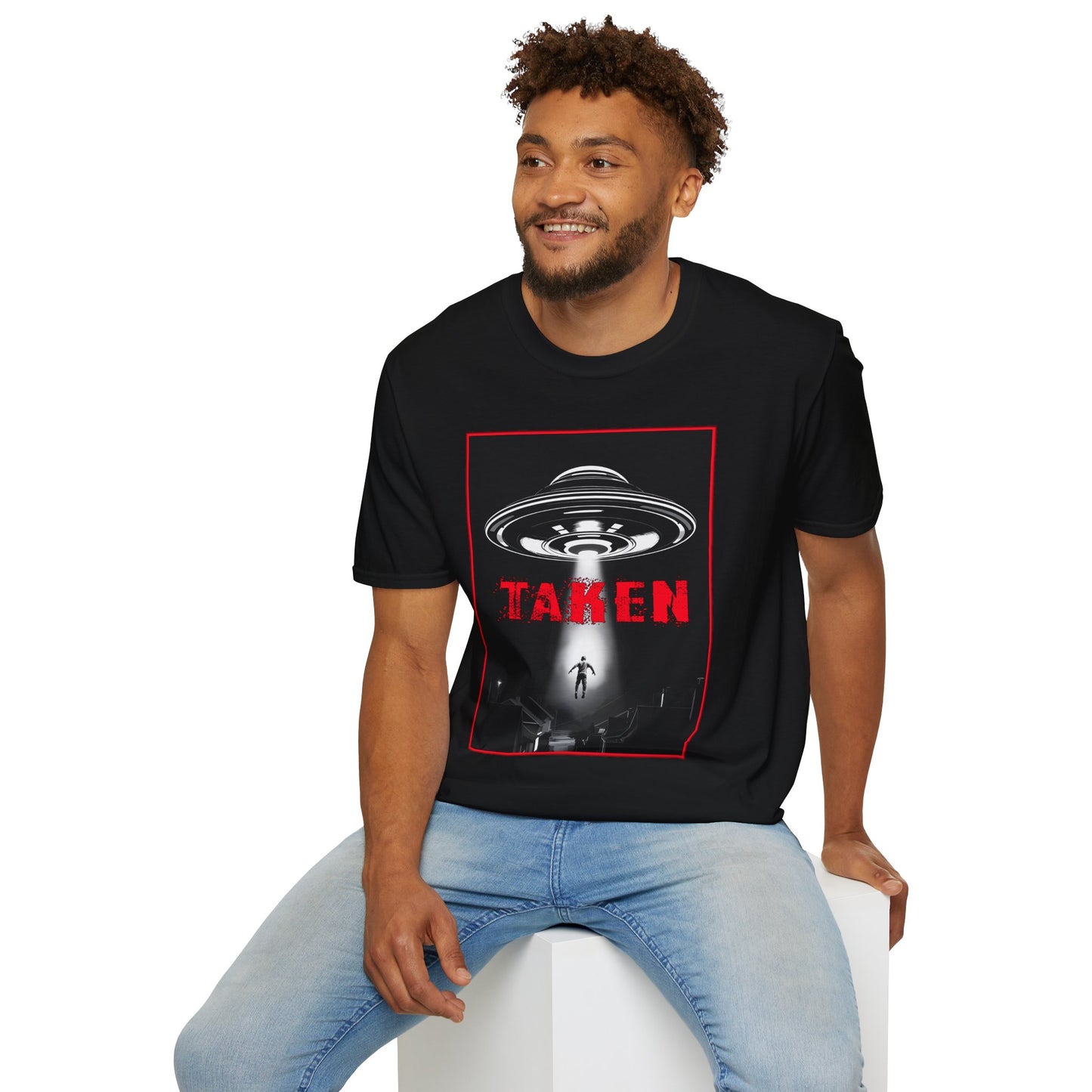Taken, Alien Abduction, Unisex T-Shirt, Taken Graphic Tee, UFO Gift, Casual Wear, Sci-Fi Fan Apparel, Fun Statement Shirt, GraphicTees