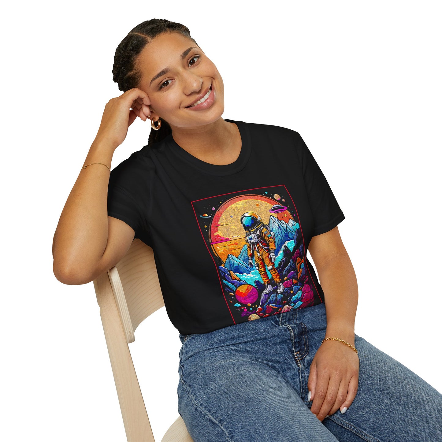 Astronaut Adventure T-Shirt | Cosmic Space Tee, Unisex Graphic Shirt, Gift for Space Lovers, Festival Wear, Outer Space Design