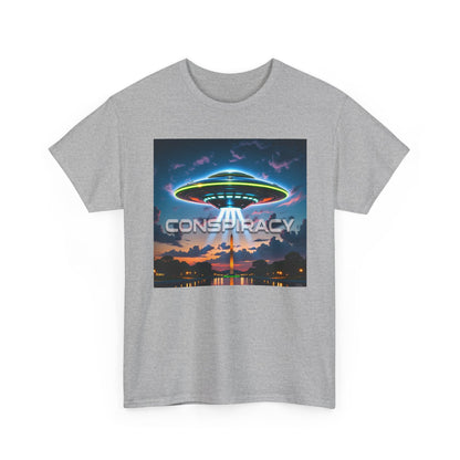 Retro Neon Alien UFO T-Shirt — "Conspiracy at DC" Graphic Tee