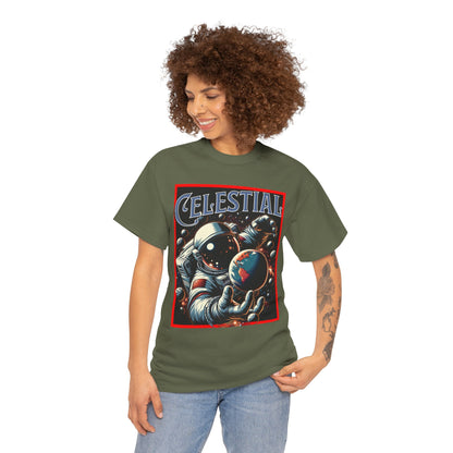 Celestial Astronaut Tee - Unisex Vintage Space Graphic T-Shirt, png, t-shirt, tshirts