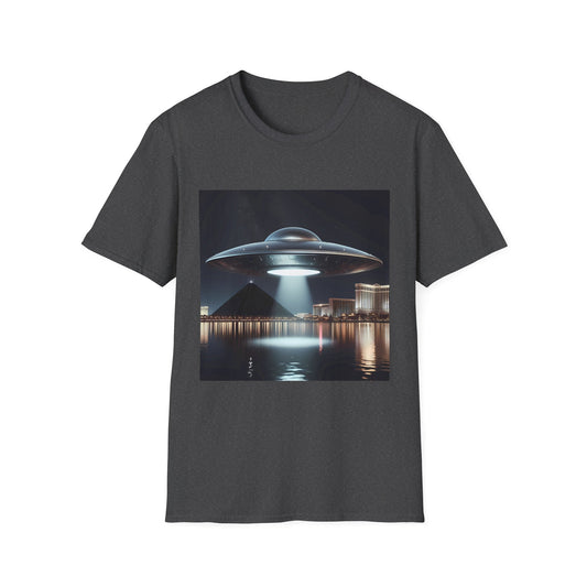 Vintage UFO Graphic Unisex T-Shirt, Retro Tee for Sci-Fi Lovers, Gift for Space Enthusiasts, Cool Alien Design, Unique Casual Wear