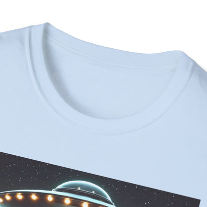 Funny UFO Abduction Unisex T-Shirt, Alien Theme Tee, Gift for Sci-Fi Lovers, Cool Graphic Shirt, Quirky Apparel, Unique Vintage Style