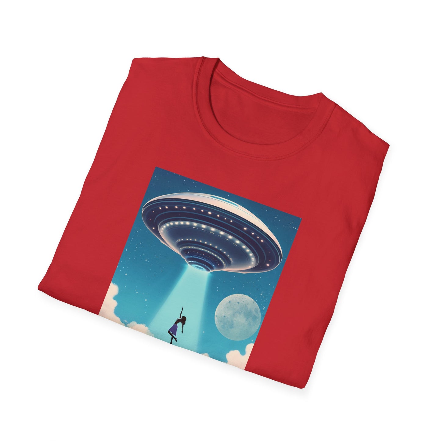 Cosmic Abduction Unisex T-Shirt | Space Alien Tee, UFO Graphic Shirt, Sci-Fi Fan Gift, Casual Style, Cool Vintage Look