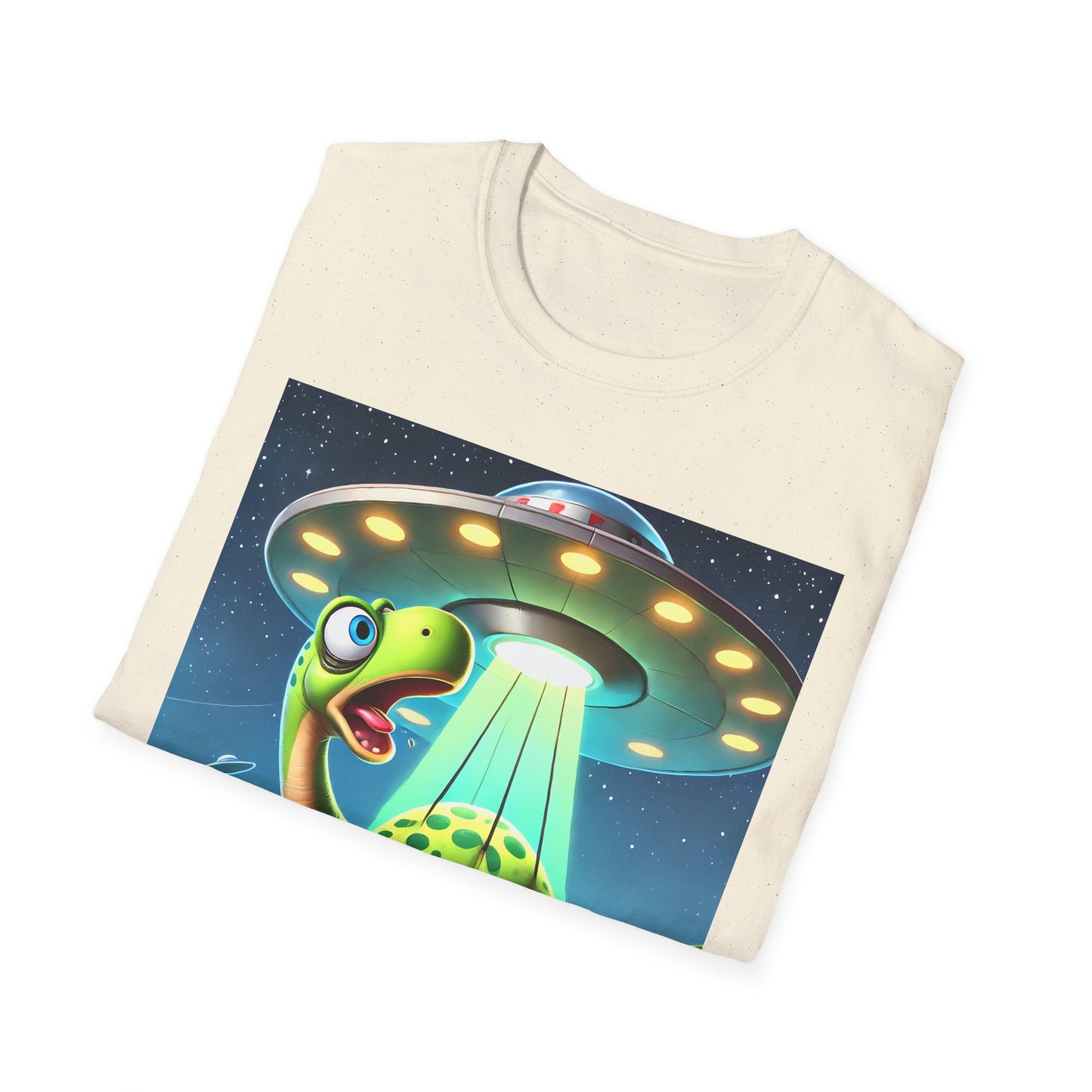 Cute Alien Dinosaur Unisex T-Shirt, Fun Graphic Tee, Kids & Adults, Space Theme, Playful Gift Idea, Birthday, Casual Wear