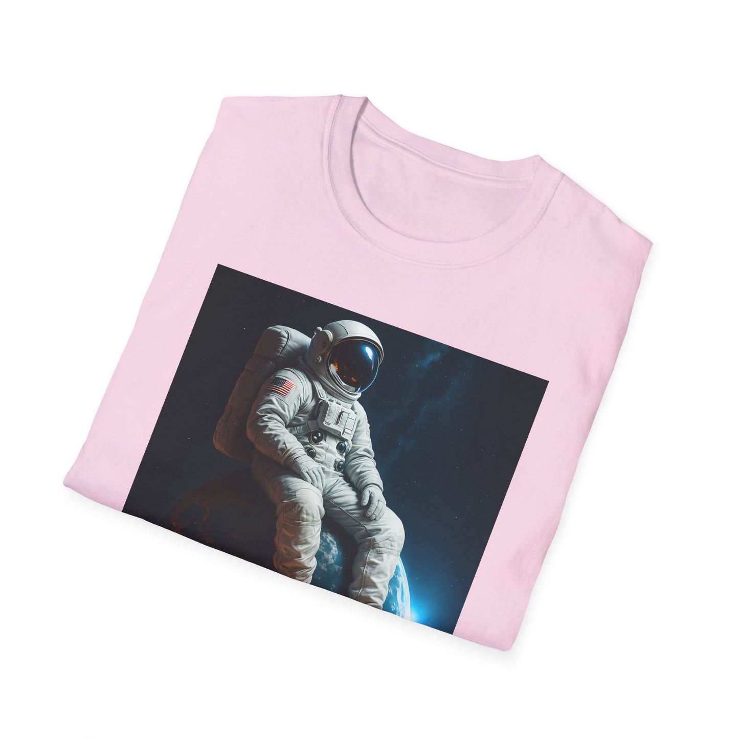 Sitting on an Earth, Cosmic Astronaut T-Shirt, Unisex Graphic Tee, Space Lover Gift, Casual Wear, Astronomy Fan Shirt, Graphic Tee, t-shirt, tshirt, png