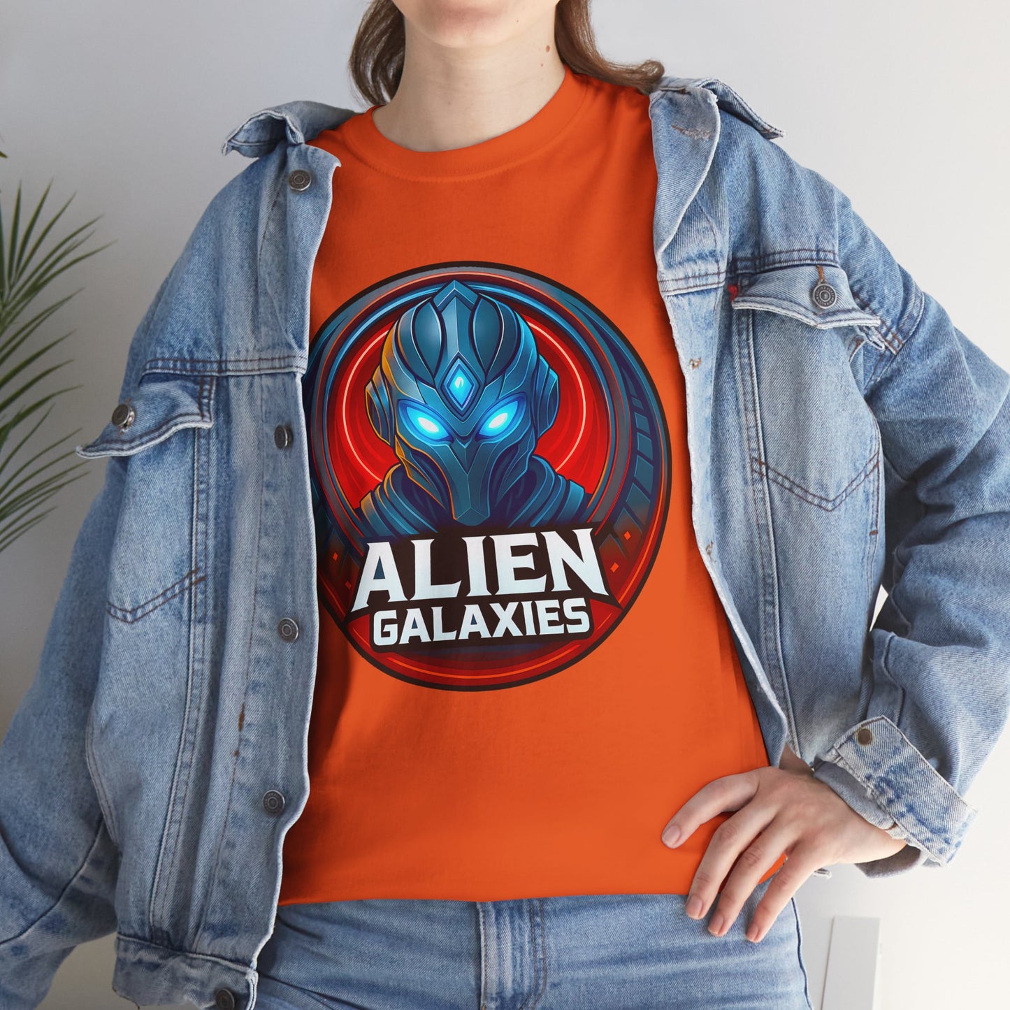 Alien Galaxies T-Shirt — Sci‑Fi Alien Emblem Tee, unisex, t-shirt, png, graphic design