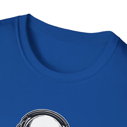 DJ Alien Graphic T-Shirt | Unisex Softstyle Tee for Music Lovers, Gifts for DJs, Cool Casual Wear, Festival Apparel, Unique Alien Design