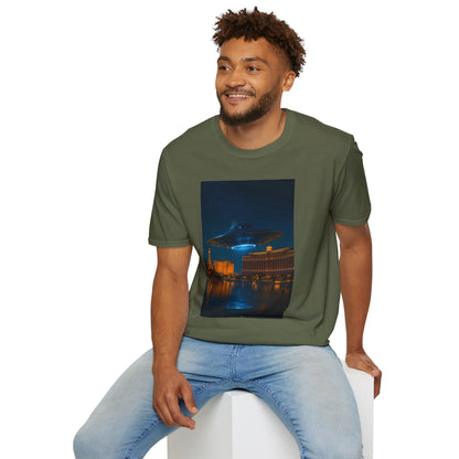 Mysterious UFO Over Vegas Unisex T-Shirt