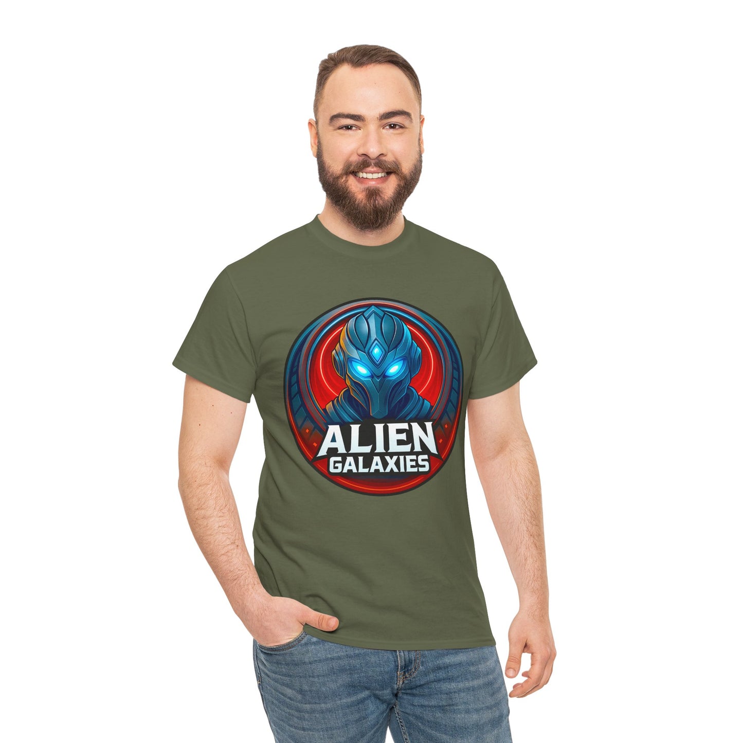 Alien Galaxies T-Shirt — Sci‑Fi Alien Emblem Tee, unisex, t-shirt, png, graphic design
