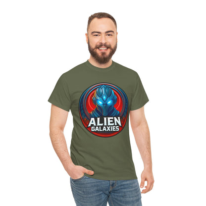 Alien Galaxies T-Shirt — Sci‑Fi Alien Emblem Tee, unisex, t-shirt, png, graphic design
