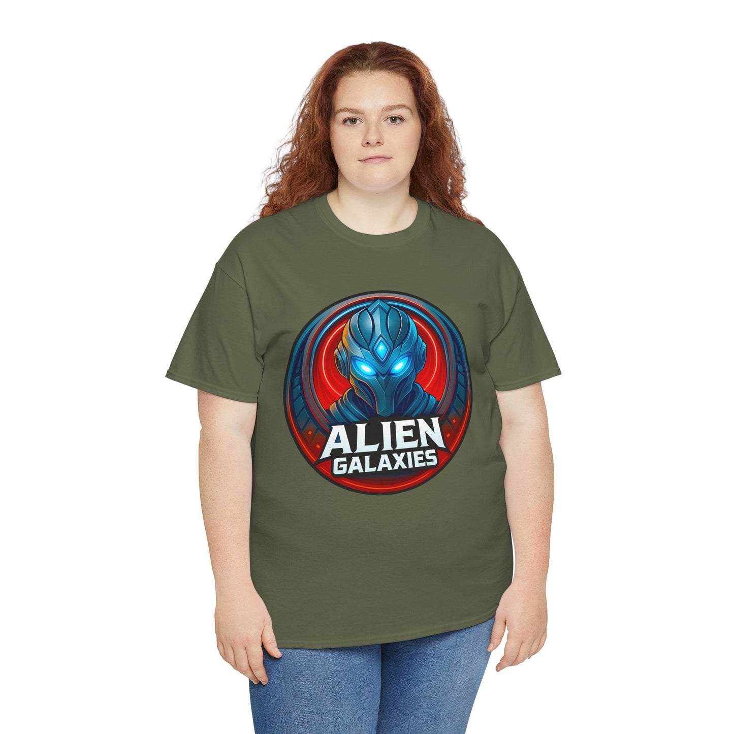 Alien Galaxies T-Shirt — Sci‑Fi Alien Emblem Tee, unisex, t-shirt, png, graphic design