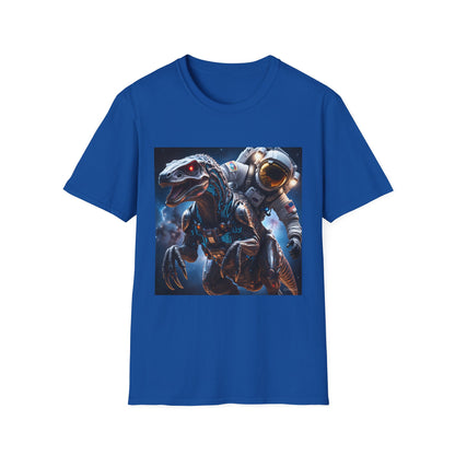 Space Dinosaur Unisex Softstyle T-Shirt, Fun Gift for Kids, Science Fiction Tee, Unique Graphic Shirt, Cool Outfit for Parties, t-shirt, tshirt, png