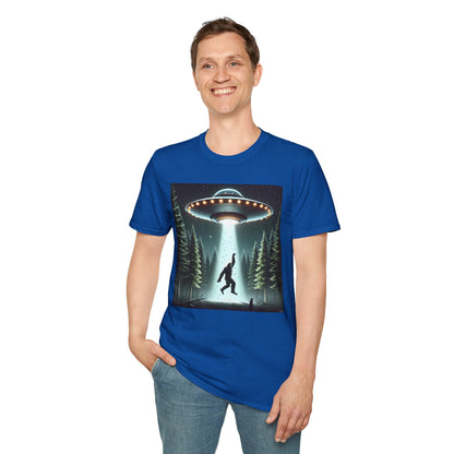 Funny UFO Abduction Unisex T-Shirt, Alien Theme Tee, Gift for Sci-Fi Lovers, Cool Graphic Shirt, Quirky Apparel, Unique Vintage Style