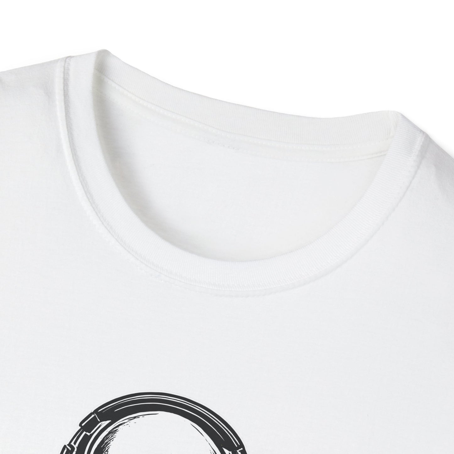 DJ Alien Graphic T-Shirt | Unisex Softstyle Tee for Music Lovers, Gifts for DJs, Cool Casual Wear, Festival Apparel, Unique Alien Design