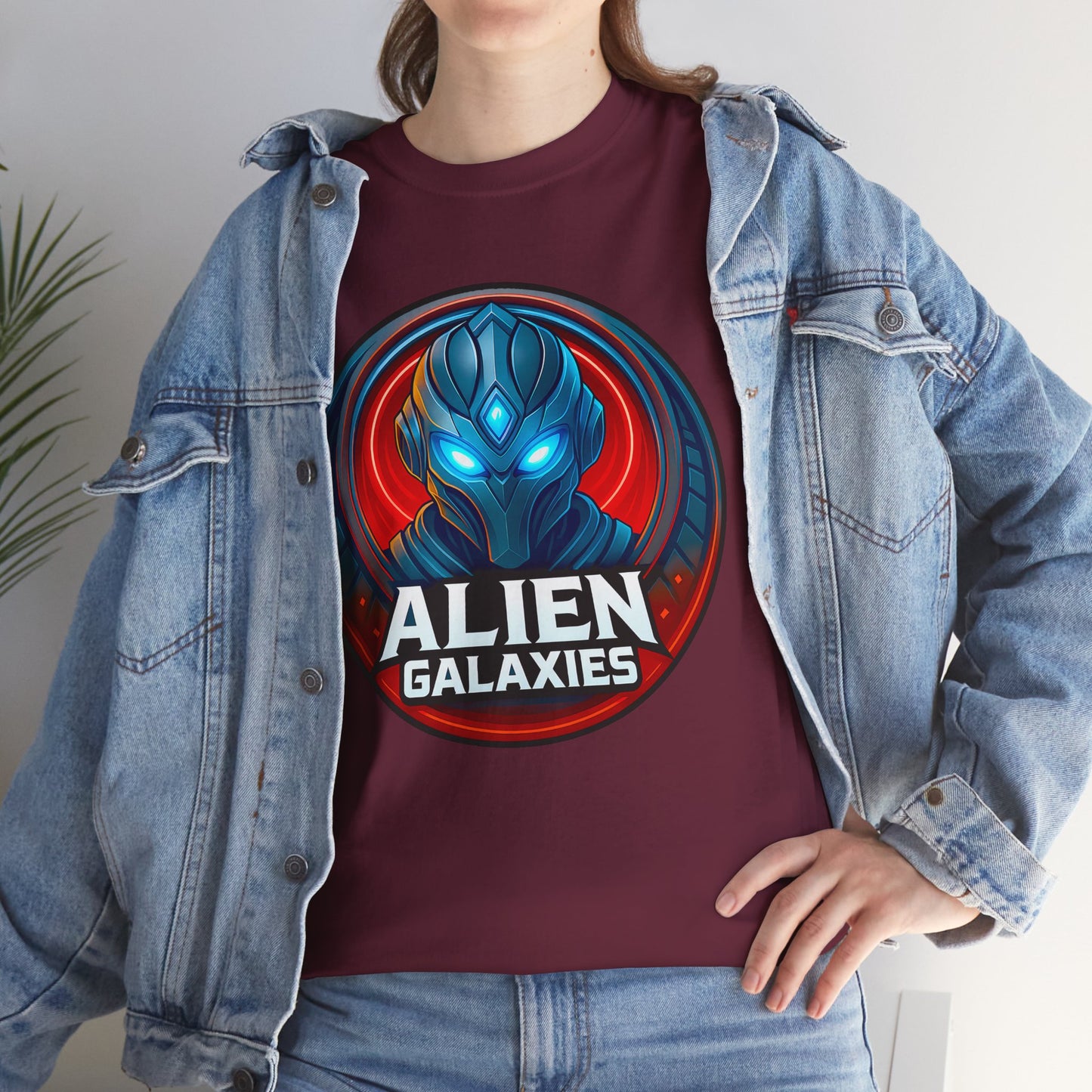 Alien Galaxies T-Shirt — Sci‑Fi Alien Emblem Tee, unisex, t-shirt, png, graphic design