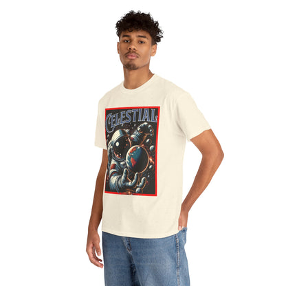 Celestial Astronaut Tee - Unisex Vintage Space Graphic T-Shirt, png, t-shirt, tshirts