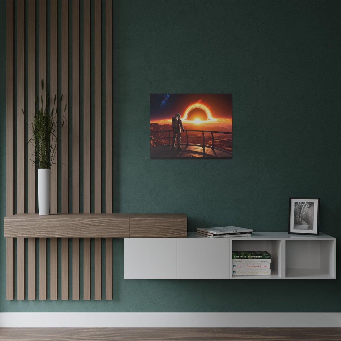 Astronaut Watching Blackhole, Satin Poster, Space Art Print, Cosmic Decor, Wall Art for Space Lovers, Unique Gift for Astronaut Fans, t-shirts, tshirts, tees