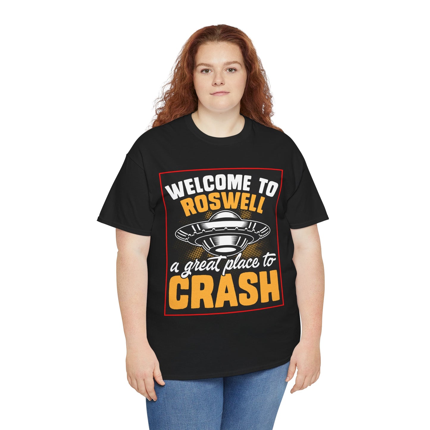 Roswell, UFO, Unisex Heavy Cotton Tee, graphic design, png, t-shirts, t-shirt, tshirts