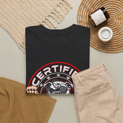 Certified Bounty Hunter, Unisex Heavy Cotton Tee, comedy, bulldog, print design, png, GraphicTees