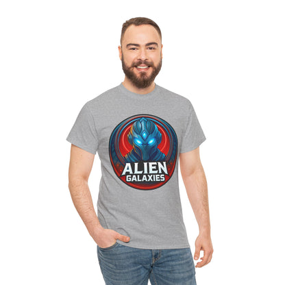 Alien Galaxies T-Shirt — Sci‑Fi Alien Emblem Tee, unisex, t-shirt, png, graphic design