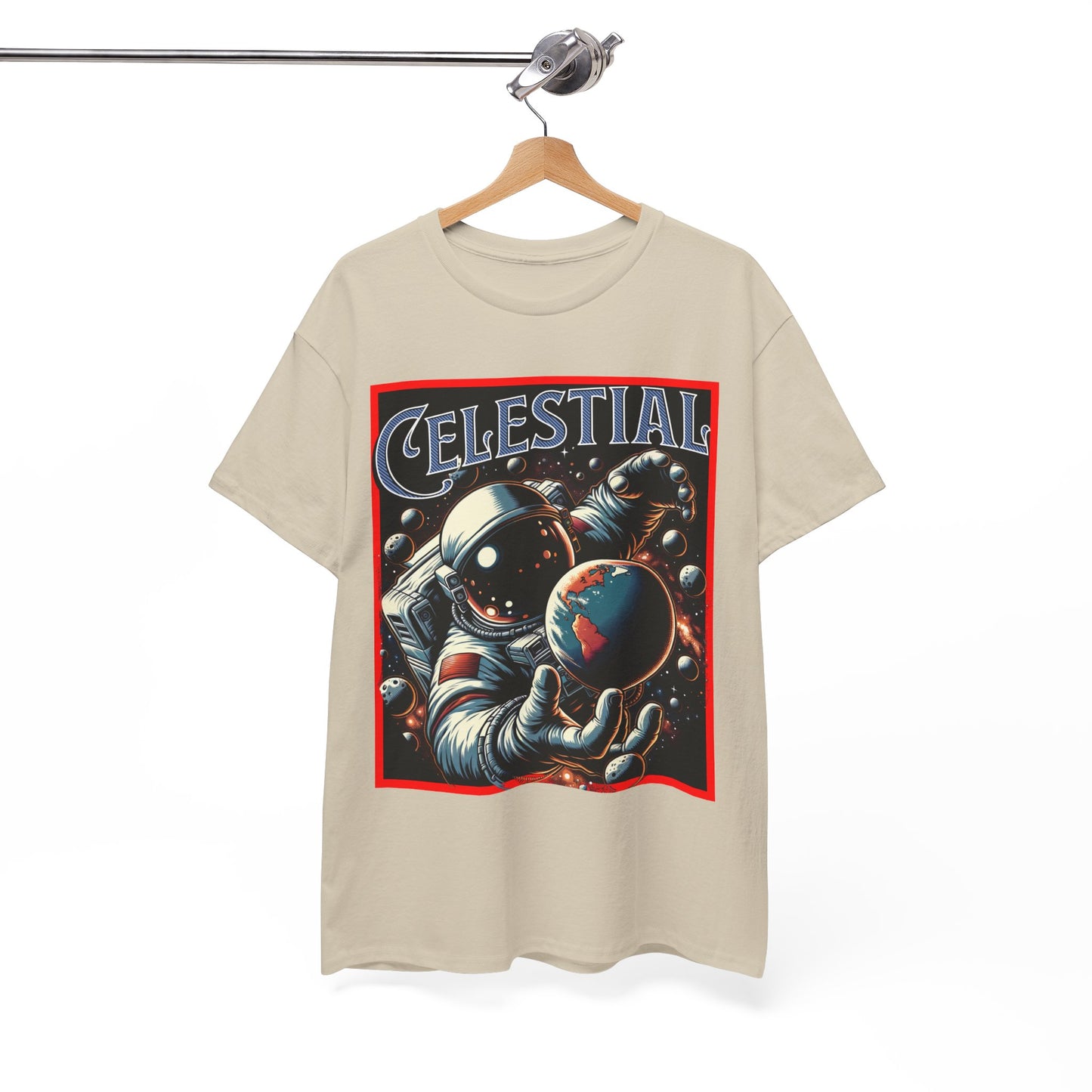 Celestial Astronaut Tee - Unisex Vintage Space Graphic T-Shirt, png, t-shirt, tshirts